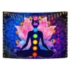 Peach Skin Tapestry - Chakra Buddha