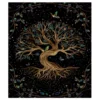 Peach Skin Tapestry - Tree Of Life With Birds