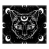 Cats Peach Skin Tapestry - Black Cat With Moons