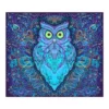 Peach Skin Tapestry - Blue Owl