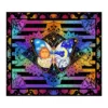 Peach Skin Tapestry - Butterly Neon Sun Moon