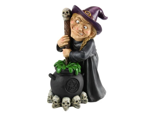 Witch With Brewing Cauldron - Large 1 Witch With Brewing Cauldron - Large
