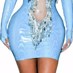 LifeSizeCutouts Kim Kardashian Blue Dress 209 Cutout